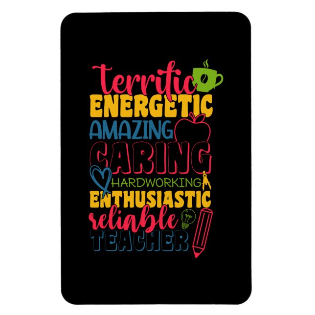 Gifts Teacher | Fantastisk Caring Teacher Magnet (Vertikal)