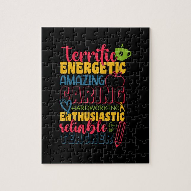 Gifts Teacher | Fantastisk Caring Teacher Pussel (Vertikal)