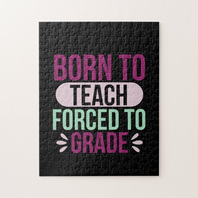 Gifts Teacher | Född i persikor Pussel (Vertikal)