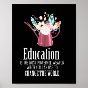 Gifts Teacher Förändring av utbildningen i värld Poster