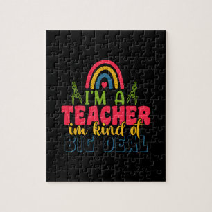Gifts Teacher Jag är lärare i stort Pussel