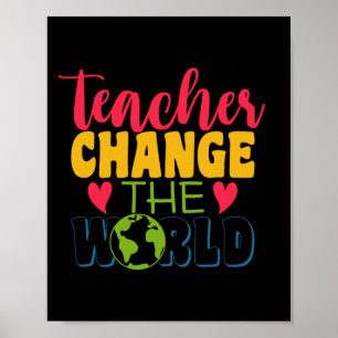 Gifts Teacher Lärarbyte i världen Poster
