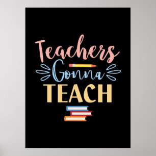 Gifts Teacher   Lärare kommer att lära Poster