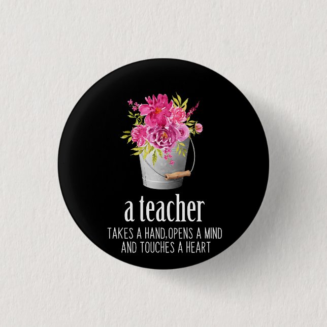 Gifts Teacher | Lärare tar hand om sig Knapp (Framsida)