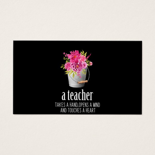 Gifts Teacher | Lärare tar hand om sig Visitkort (Framsidan)