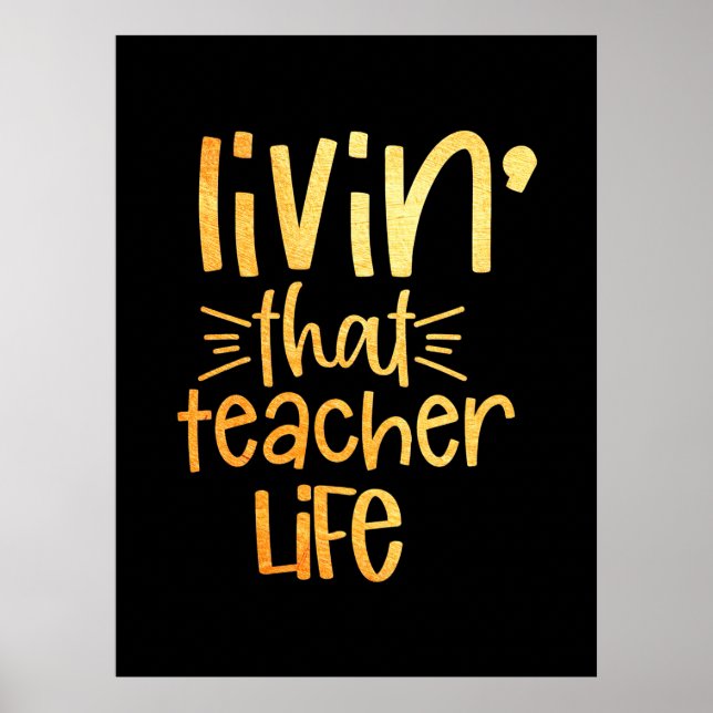 Gifts Teacher | Lärarliv Poster (Framsidan)