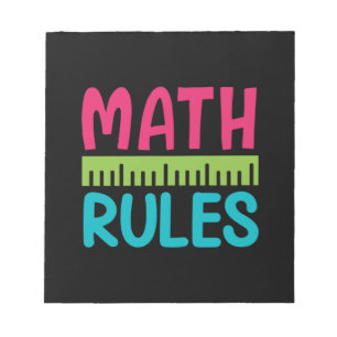Gifts Teacher   Math Regler Anteckningsblock