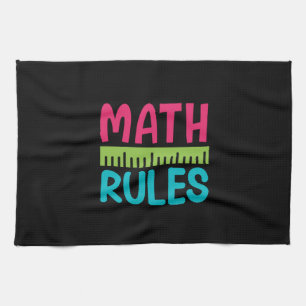 Gifts Teacher Math Regler Kökshandduk