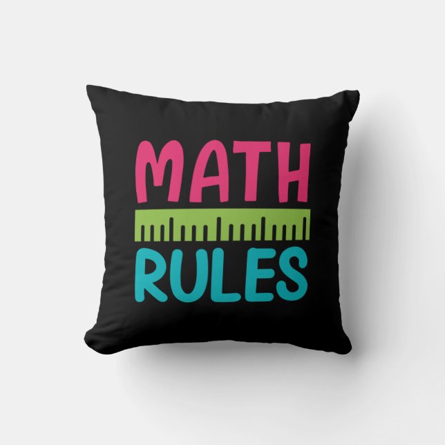 Gifts Teacher | Math Regler Kudde (Framsida)