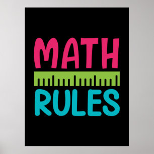 Gifts Teacher Math Regler Poster