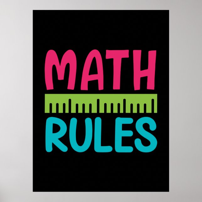 Gifts Teacher | Math Regler Poster (Framsidan)