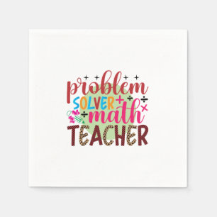 Gifts Teacher Problem Solver Math Teacher Pappersservett
