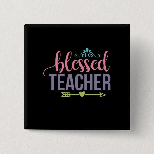 Gifts Teacher | Välbesökt lärare Knapp (Framsida)
