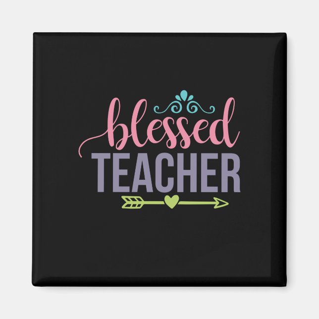 Gifts Teacher | Välbesökt lärare Magnet (Framsidan)
