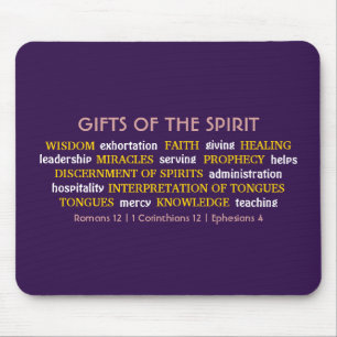 GIFTSKOTTOR AV SPRITT Lila inspirerande Christ Musmatta