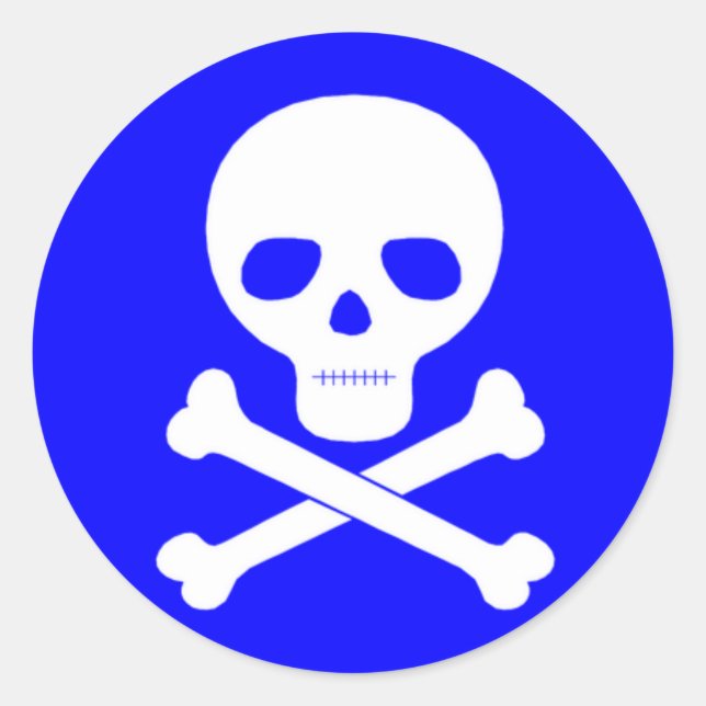 Giftsymbol Runt Klistermärke (Framsida)