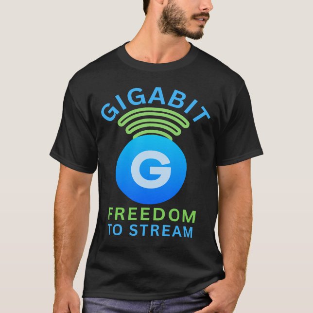 Gigabit Och Bortom T Shirt (Framsida)