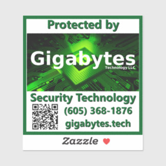 Gigabytes Vinyl Deterrence Sticker Klistermärken