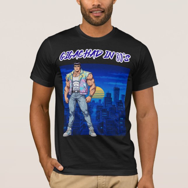 GIGACHAD PÅ 80-TALET T SHIRT (Framsida)