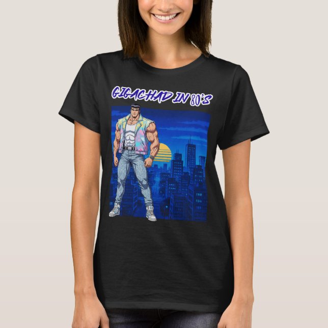 GIGACHAD PÅ 80-TALET T SHIRT (Framsida)