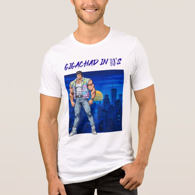GIGACHAD PÅ 80-TALET T SHIRT (Framsida)
