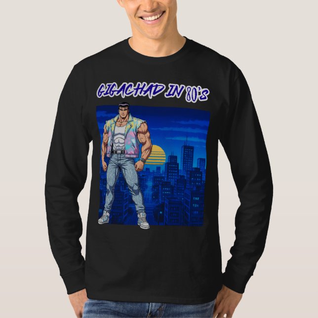 GIGACHAD UNDER 80-TALET T SHIRT (Framsida)