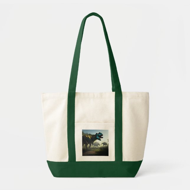 Giganotosaurus Dinosaurs Prowling Impulse Tote Bag Tygkasse (Framsidan)