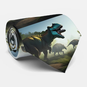 Giganotosaurus Dinosaurs Prowling, Neck Tie Slips
