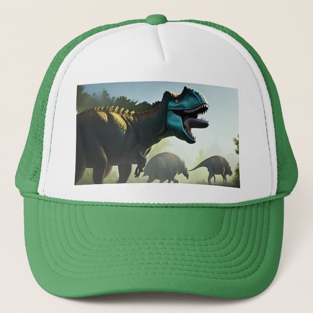 Giganotosaurus Dinosaurs Prowling, Truckers Hat Keps (Framsida)