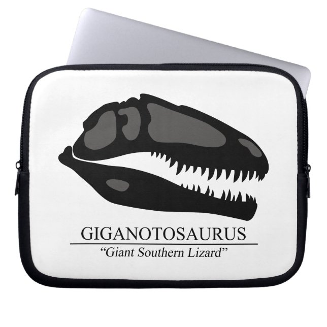 Giganotosaurus Skull Laptop Sleeve (Framsidan)