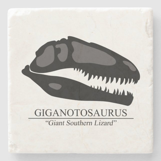 Giganotosaurus Skull Underlägg Sten (Framsidan)