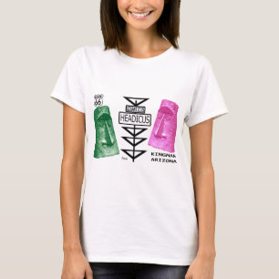 Giganticus Headicus grön & rosa rutt 66 Kingman Tee