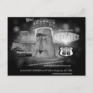 giganticus headicus Hälsning från AZ Route 66 Vykort