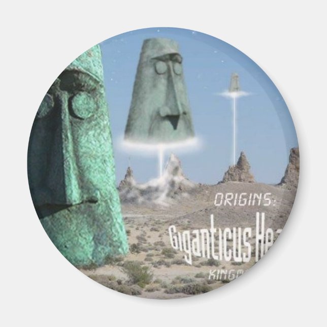 Giganticus headicus ursprung magnet (Framsidan)