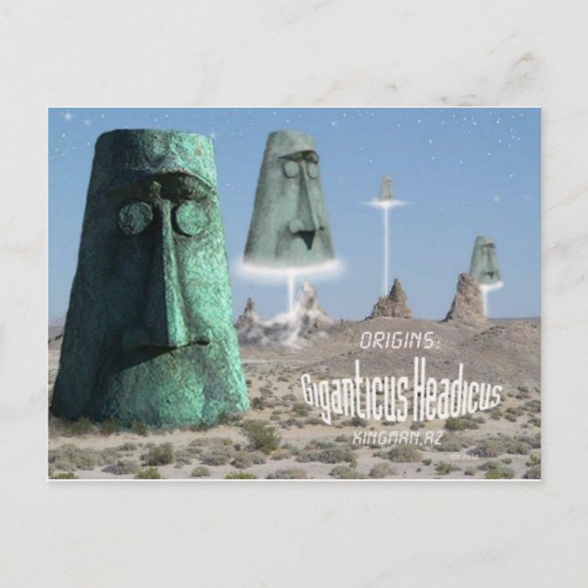 Giganticus headicus ursprung vykort (Framsida)