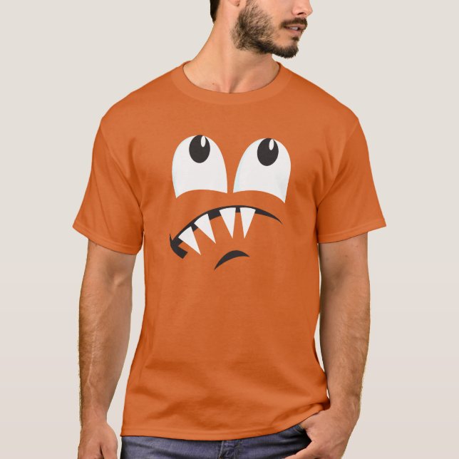GIGANTISK ANSIKTEDRÄKT FÖR SCAREDY TEE SHIRT (Framsida)