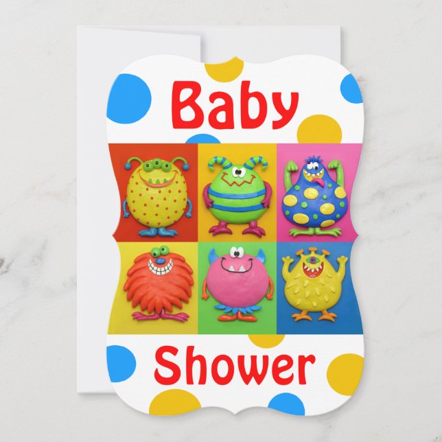 Gigantisk baby shower inbjudningar (Framsida)