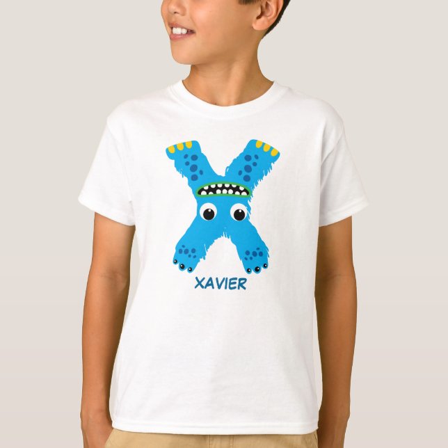 Gigantisk brevT-tröja (brev X) Tee (Framsida)