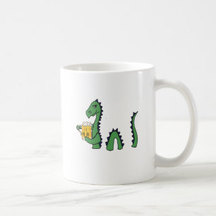 Gigantisk dricka öltecknad för roligt Loch Ness Kaffemugg