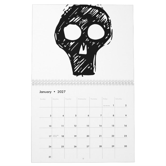 Gigantisk kalender.  En ändring är kommande! Kalender (Jan 2027)