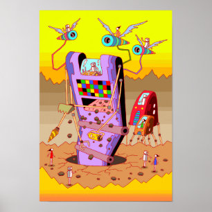 Gigantisk konstruktionsmaskin. poster
