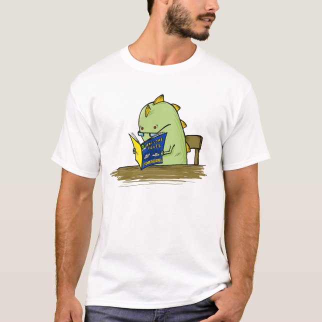 Gigantisk läs- komisk T-tröja T Shirt (Framsida)
