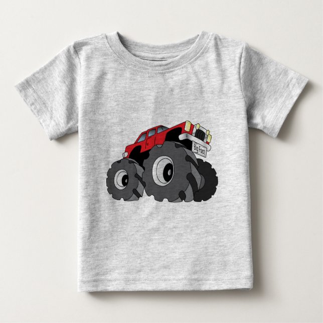 Gigantisk lastbil t-shirt (Framsida)