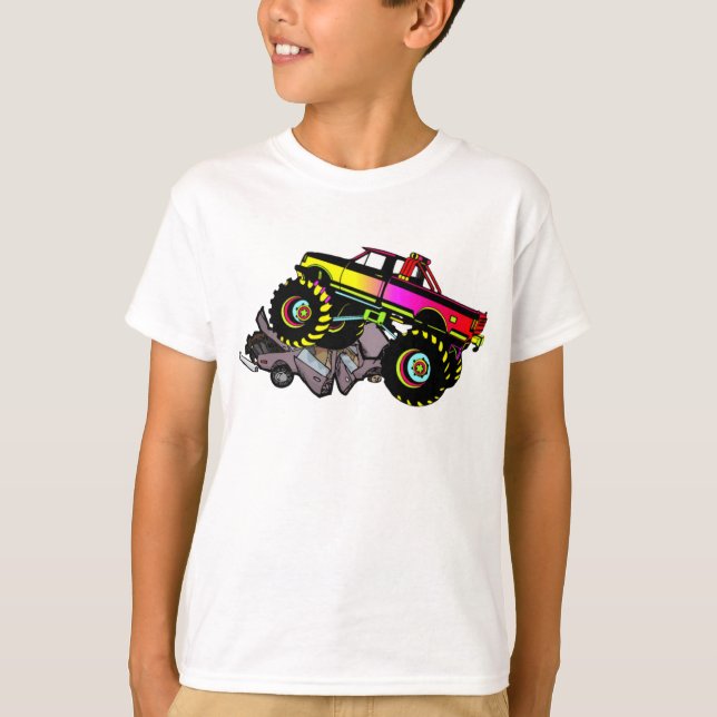 Gigantisk lastbilT-tröja T Shirt (Framsida)