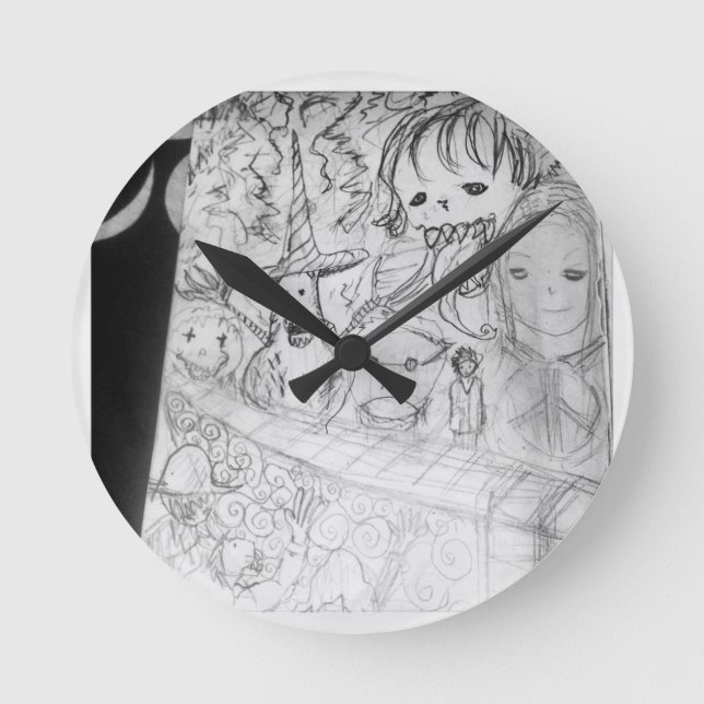 gigantisk mangaanime för yaie rund klocka (Framsida)