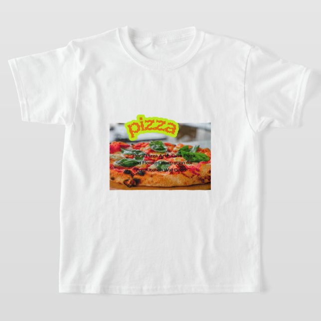 Gigantisk Pizza Bild - Massiv Läcker Mat  T Shirt (Laydown)