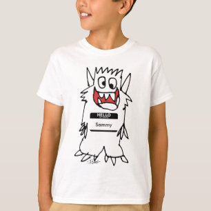 Gigantisk pojkeTshirt för gullig lycklig tecknad Tee