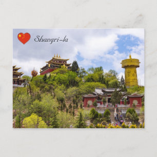 Gigantisk tibetansk bönehjul i Shangri-la - Yunnan Vykort