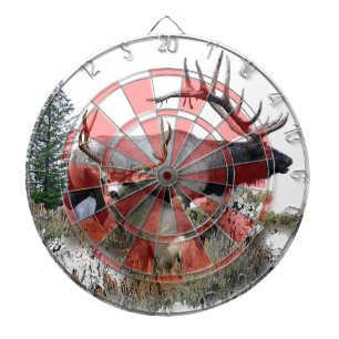 Gigantisk tjurtrofébock darttavla
