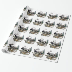 Gigantisk tjurtrofébock presentpapper